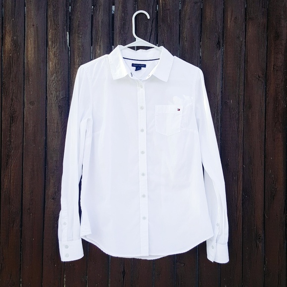 tommy hilfiger women's button down shirts
